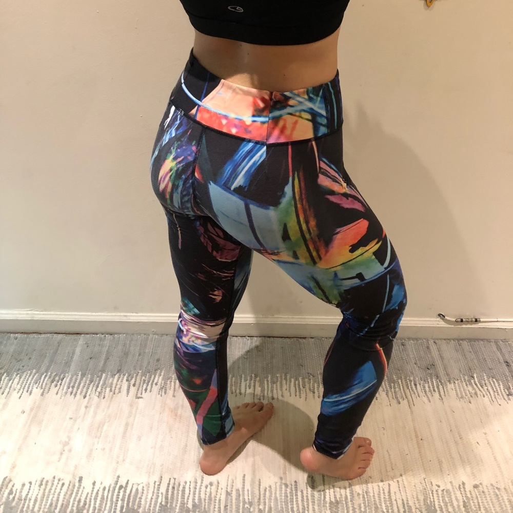 Galaxy print leggings